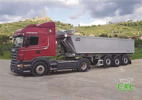 TIPPING SEMI-TRAILER SQUARE BODY